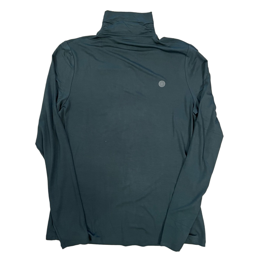 🆕 RW&CO. Green Fitted Long Sleeve Mock Neck Blouse M